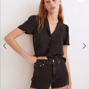 Madewell Black Jean Short